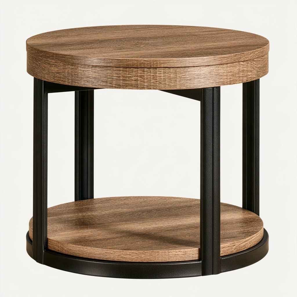 Bijzettafel van hout, kleur lichtbruin