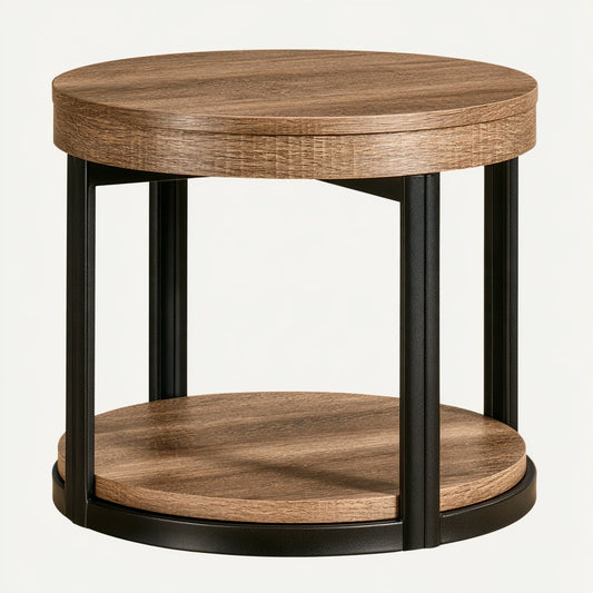 Bijzettafel van hout, kleur lichtbruin